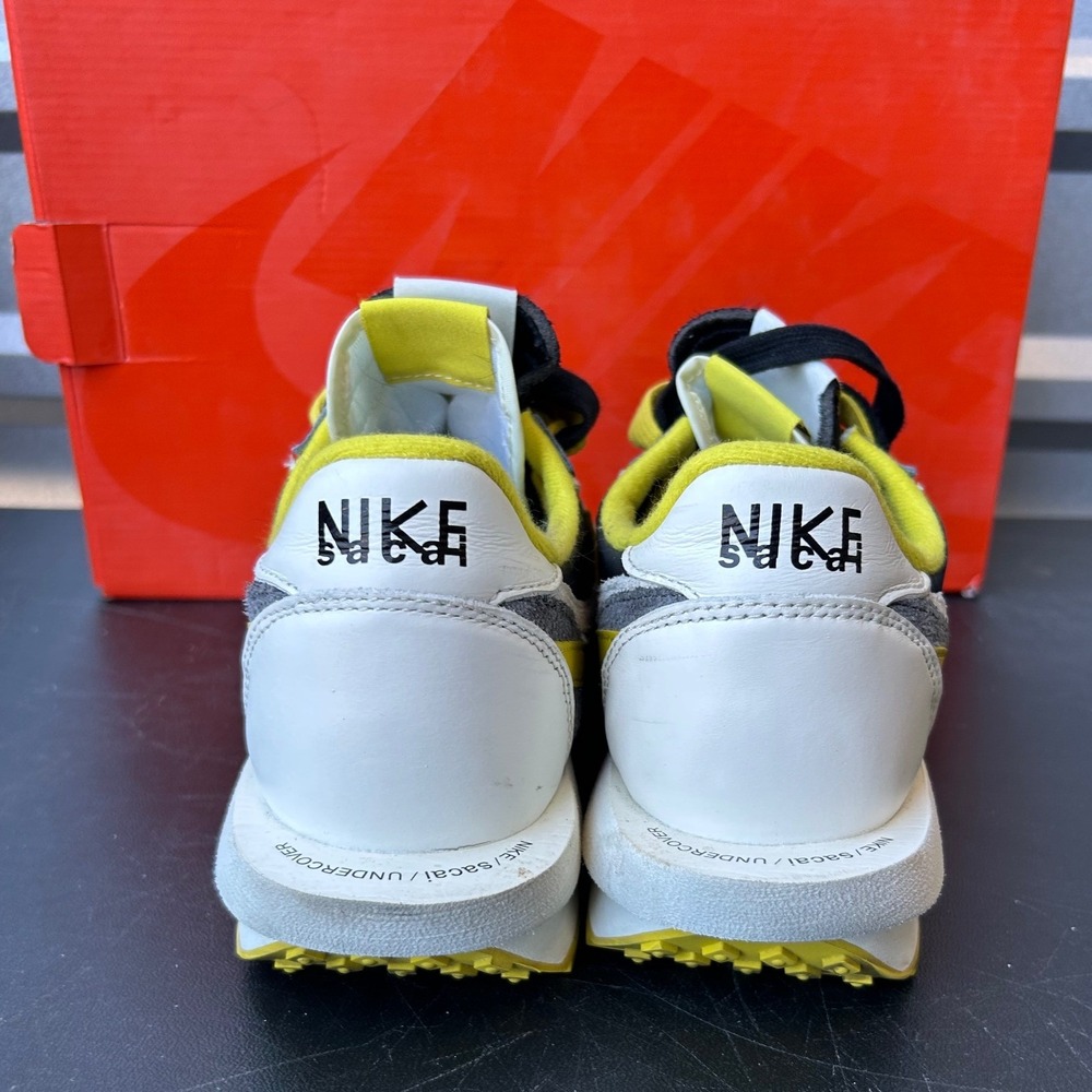 Nike x Sacai x Undercover LDWaffle Black Bright Citron DJ4877-001 Mens Size 10.5 - Picture 4 of 15